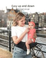 BABYMUST Hip Seat Baby Carrier, Advanced Adjustable Waistband &Various Pockets, Ergonomic Carrier for Newborns to Toddlers up to 66lbs, Black - Image 7